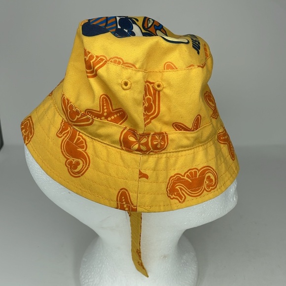 New Disney Parks Beach Sun Hat Infant Size ~ Mickey Mouse Yellow ~ Just Chillin' - Picture 9 of 15